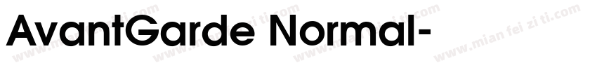 AvantGarde Normal字体转换